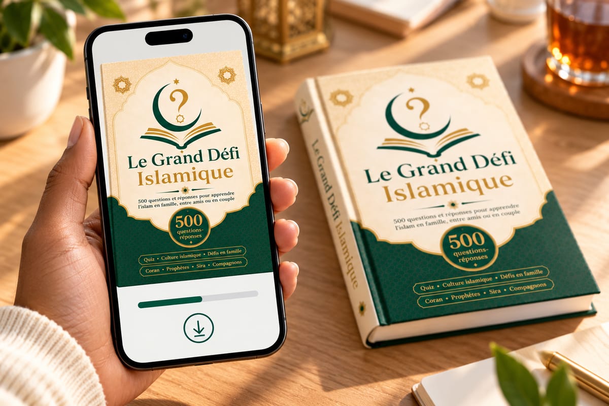 Le Grand Défi Islamique téléchargé sur un téléphone