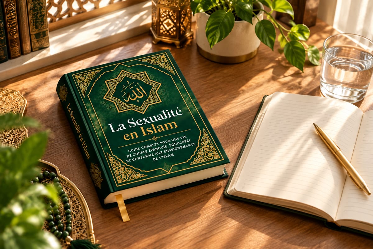 Le guide La Sexualité en Islam posé sur un bureau